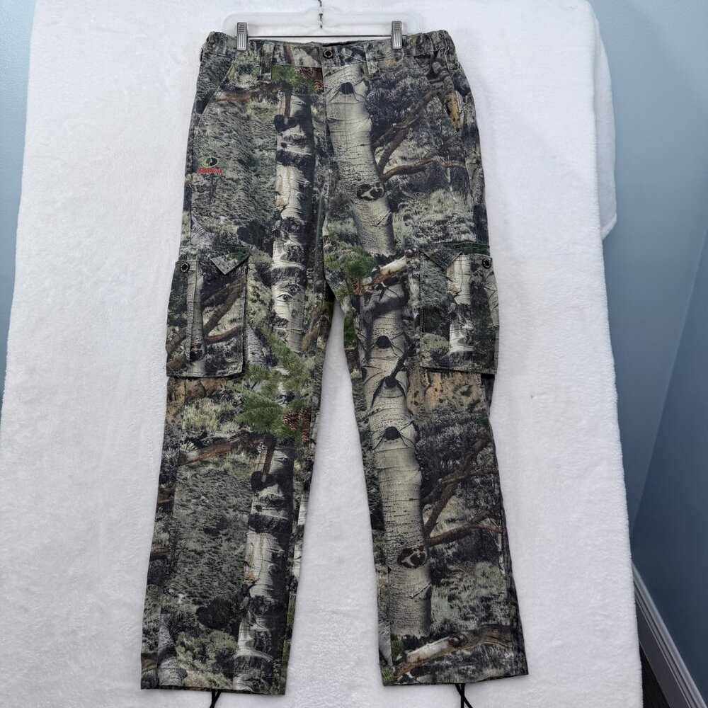 Mossy Oak Realtree Cargo Pants Mens M (34x31) Multicolor Camo Hiking Outdoor